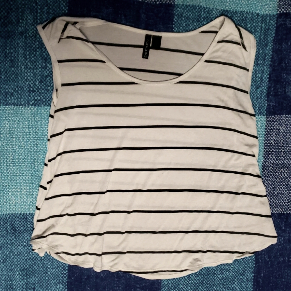 Striped crop tank